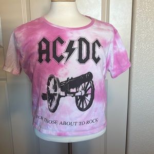 AC/DC Pink Tye Dye shirt